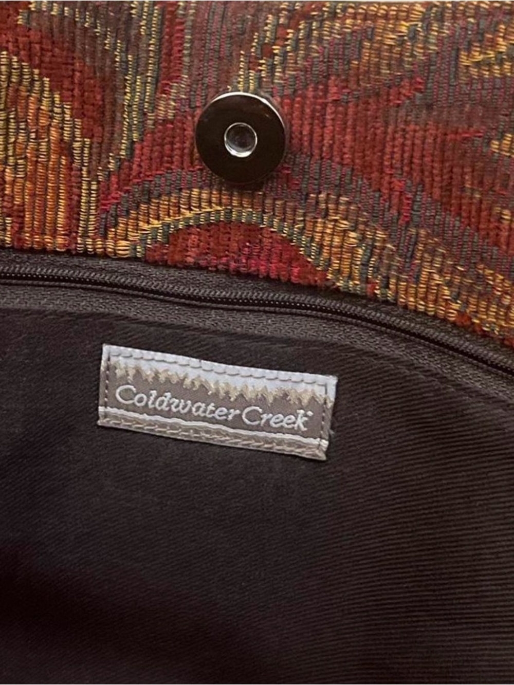 Vintage Coldwater Creek Boho Tote Floral Patch Tote Bag Indie Western Inspired - Picture 2 of 6